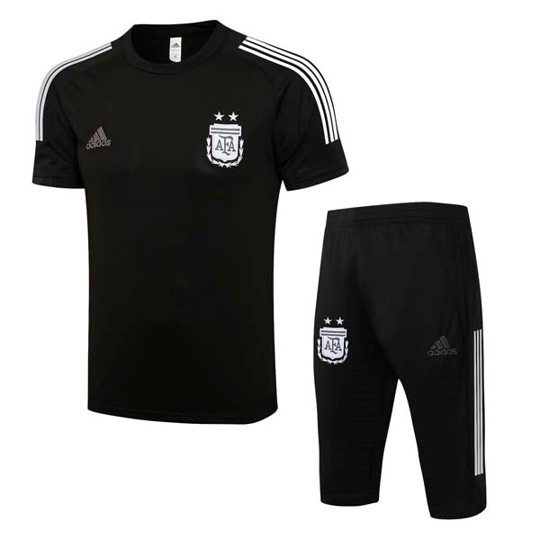 Trainingsshirt Argentinien Komplett Set 2022 Schwarz